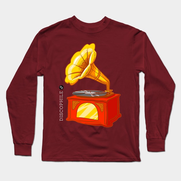 Audiophile phonograph Long Sleeve T-Shirt by Danderwen Press